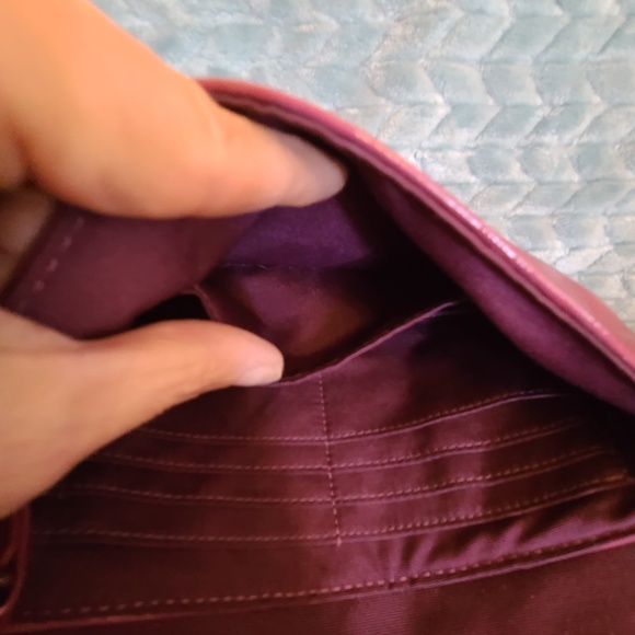 Coach Fuchsia Patent Leather Clutch EUC SOLD - Picture 12 of 13